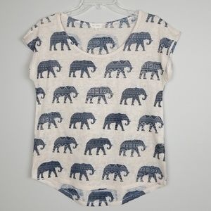 blu planet | Sz L | Short Sleeve Sweater